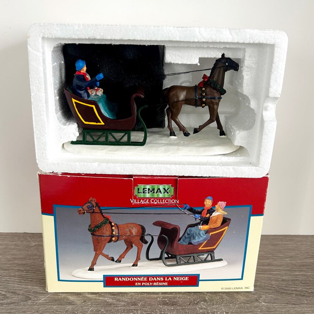 Lemax Village Collection Dashing Through the Snow Horse Carriage  #03333A